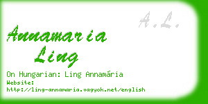 annamaria ling business card